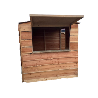 houten verkoophuisje